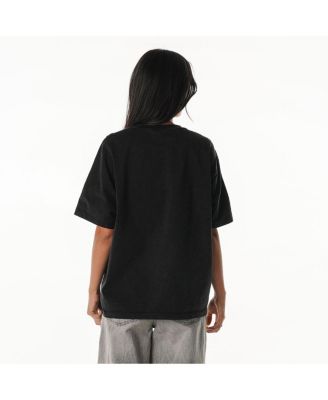 Women's Black Detroit Lions Laurel Premium Baggy Dolman T-Shirt