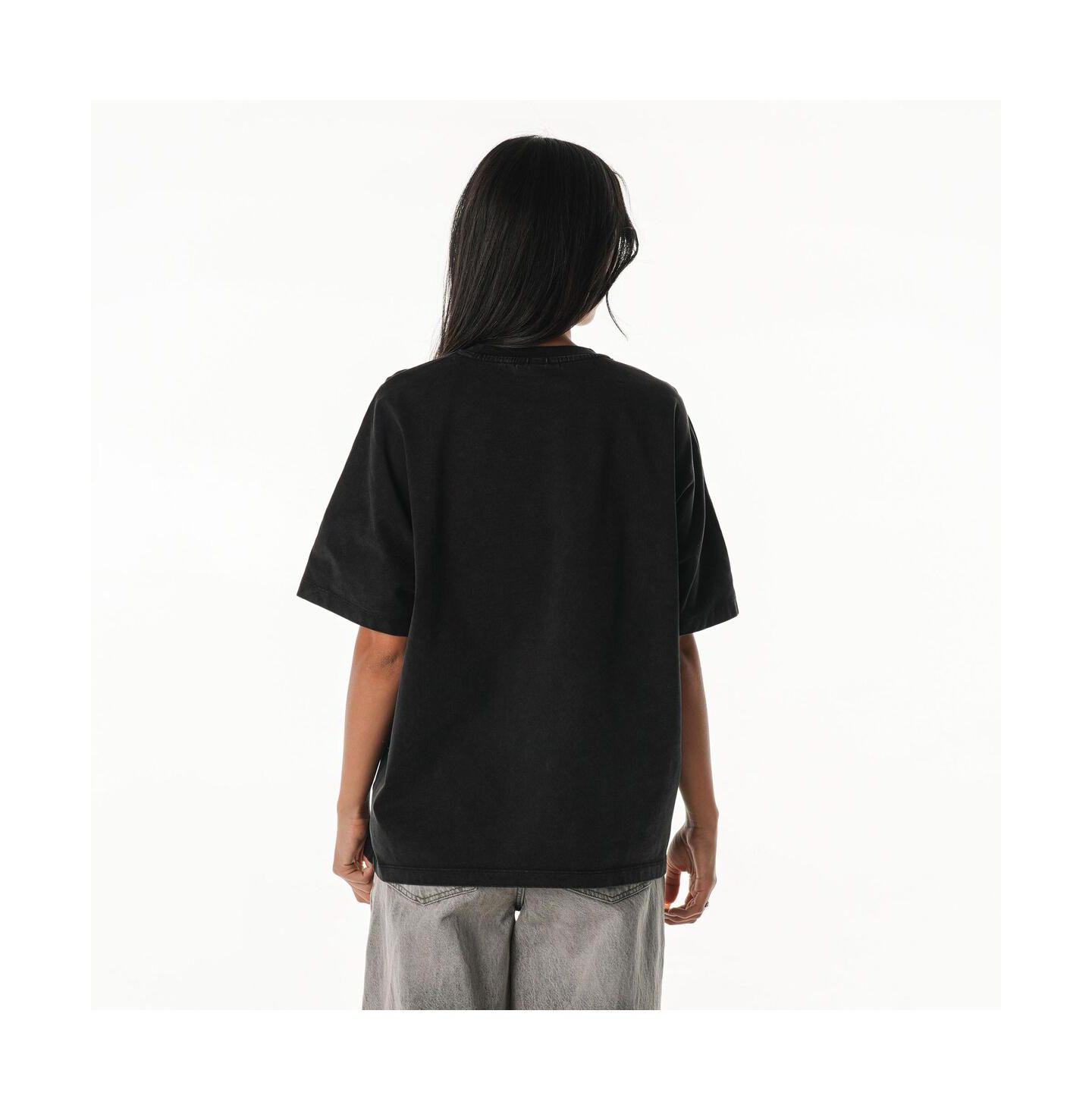 Женская футболка The Wild Collective Black Detroit Lions Laurel Premium Baggy Dolman — фото 3