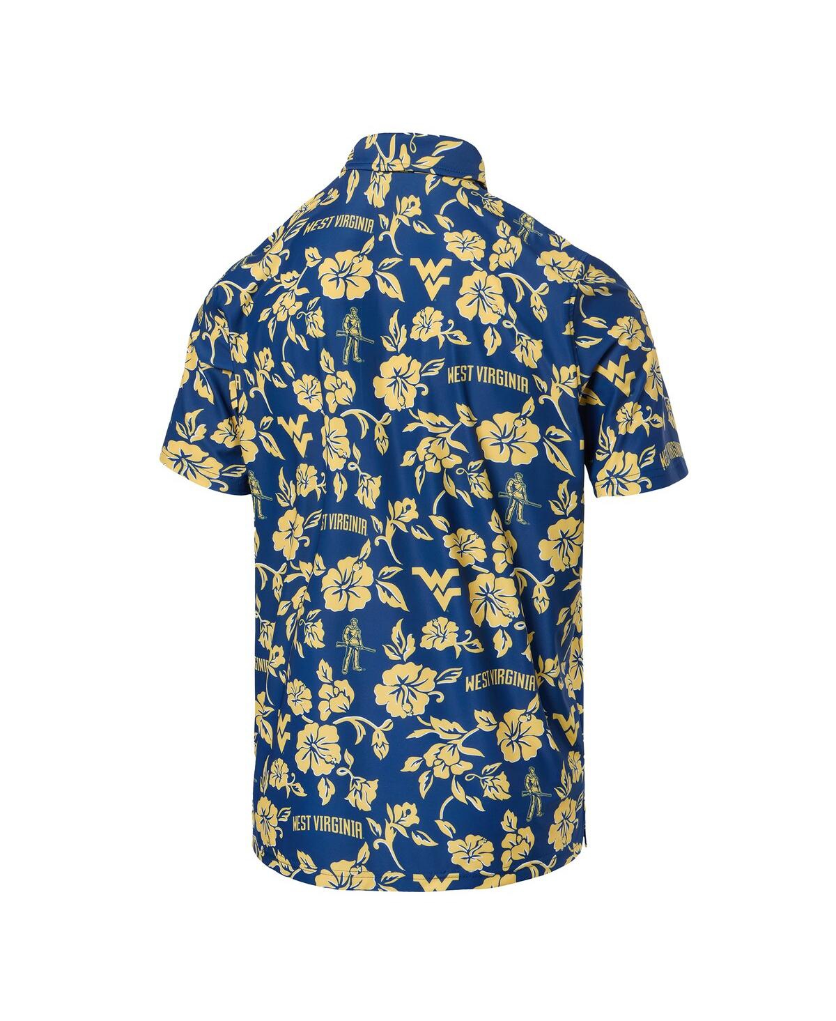 Reyn Spooner Men's Navy West Virginia Mountaineers Pua Performance Polo Shirt In Blue