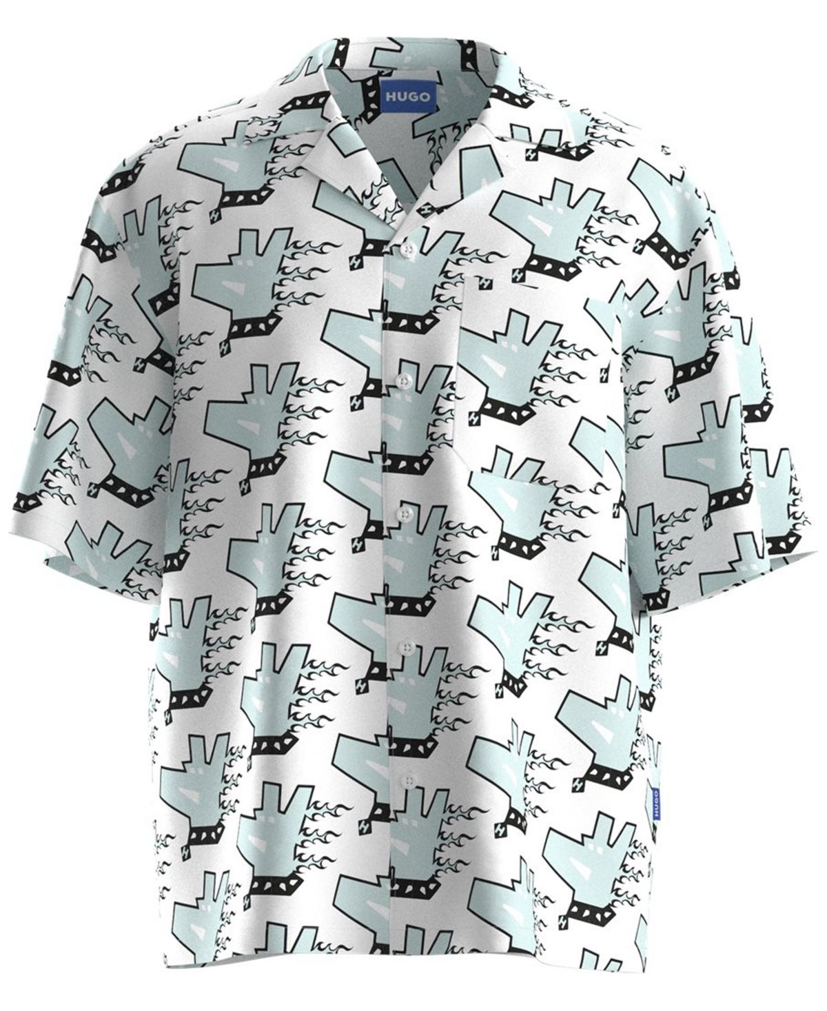 Мужская рубашка классического кроя Hugo Boss