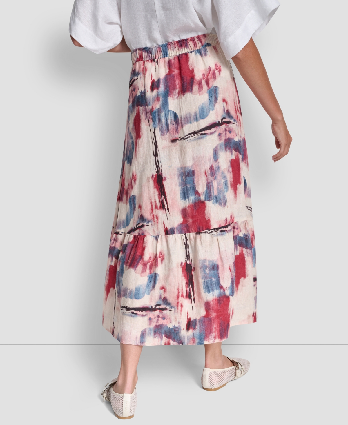 Dkny Women's Printed A-Line Pull-On Skirt