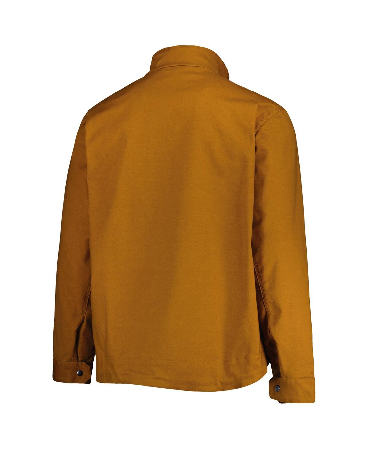 Dunbrooke Men's Tan New York Giants Journey Workwear Tri-Blend Full-Zip Jacket