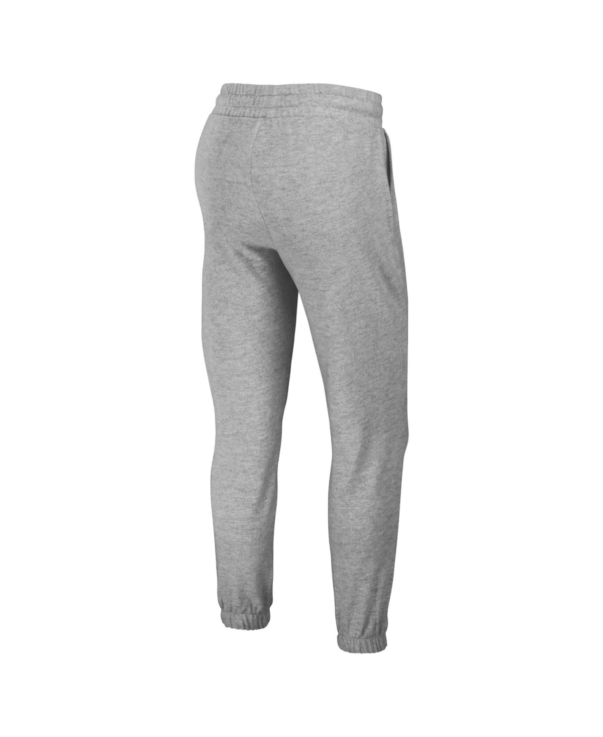 Wear By Erin Andrews Women's 2-piece Heather Gray Carolina Panthers Knit Long Sleeve Tri-blend T-shirt And Pants Sleep Se In Gray