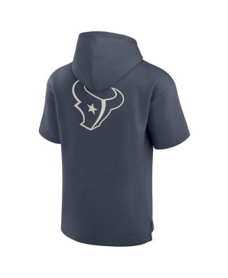Men's Navy Houston Texans Elements Future Ground Lettering Short Sleeve Pullover Hoodie