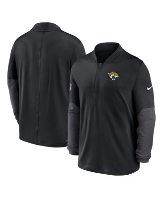 Men's Black Jacksonville Jaguars Sideline Dri-FIT Half-Zip Pullover Hoodie