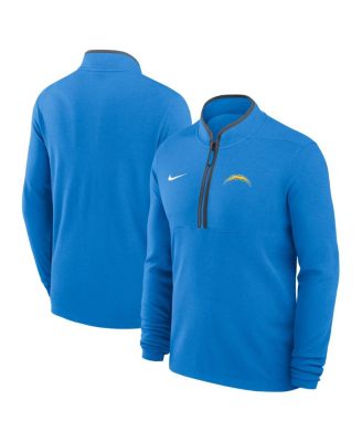 Nike - Men's Powder Blue Los Angeles Chargers Lightweight Victory Dri-FIT Half-Zip Pullover Hoodie
