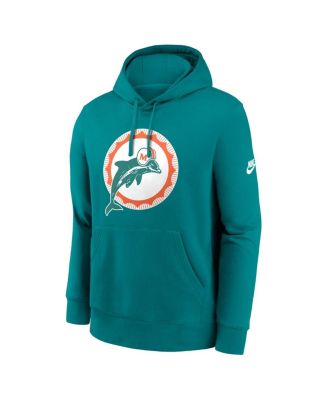 Men's Aqua Miami Dolphins Club Fleece Pullover Hoodie