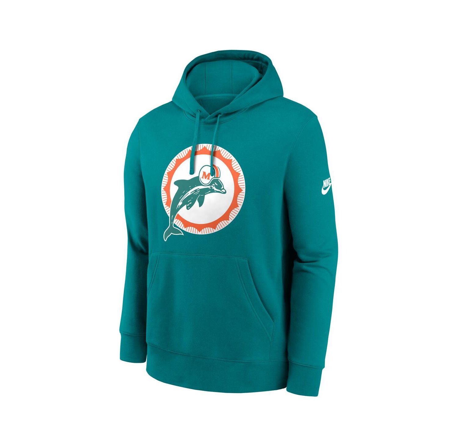 Men's Aqua Miami Dolphins Club Fleece Pullover Hoodie