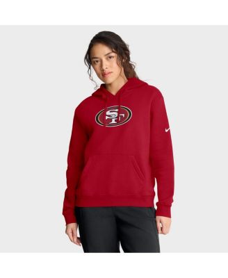 Nike - Women's Scarlet San Francisco 49ers Club Fleece Pullover Hoodie