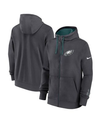 Nike - Men's Anthracite Philadelphia Eagles Primetime Club Full-Zip Hoodie