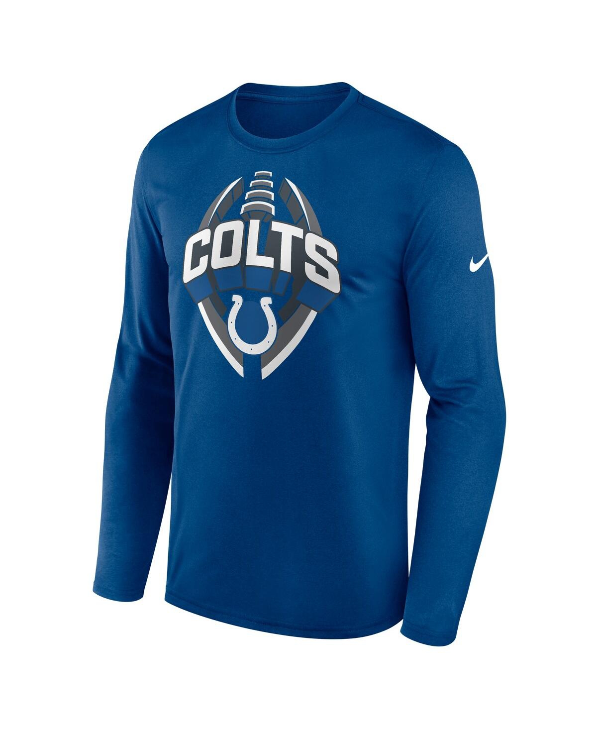 Nike Men's Royal Indianapolis Colts Primetime Legend Icon Performance Long Sleeve T-Shirt