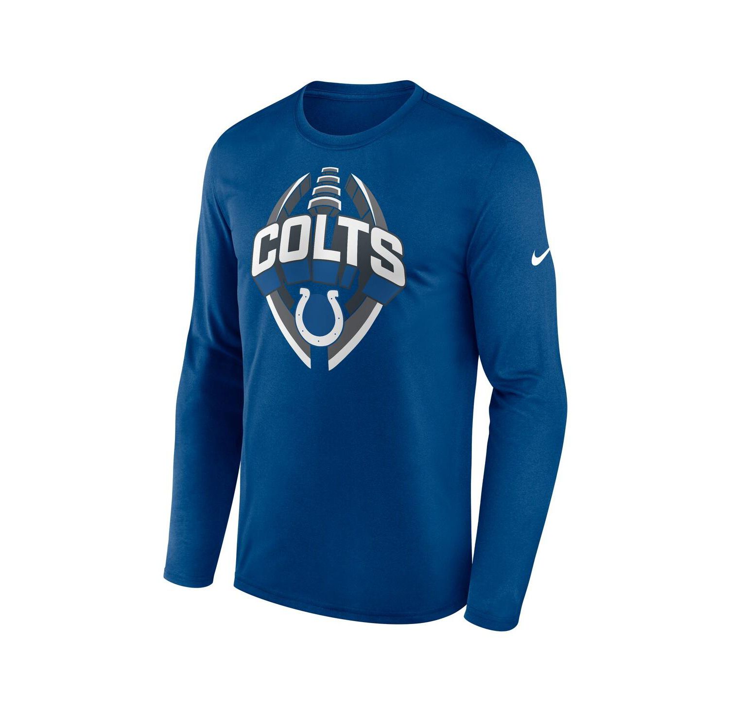 Men's Royal Indianapolis Colts Primetime Legend Icon Performance Long Sleeve T-Shirt