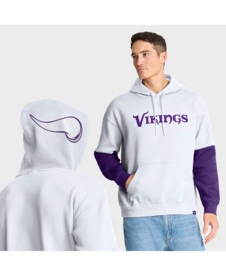 Fanatics - Men's White Minnesota Vikings Helmet Alt Pullover Hoodie