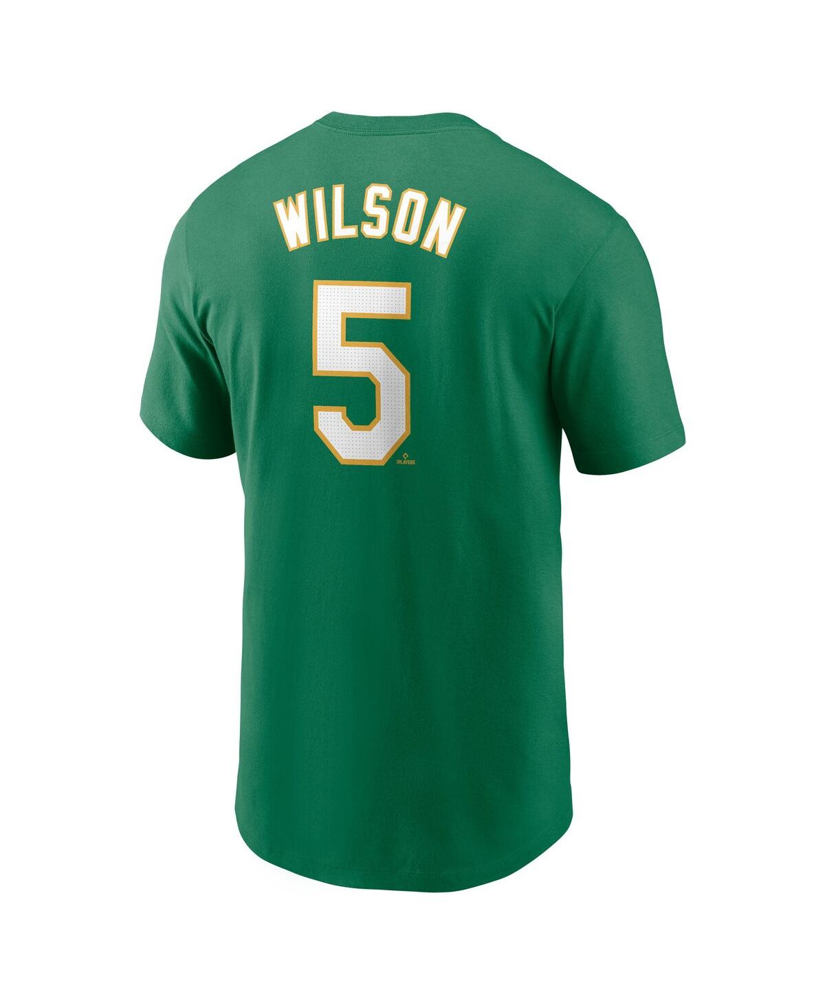 Nike Men's Jacob Wilson Green Athletics Fuse Name Number T-shirt In Green