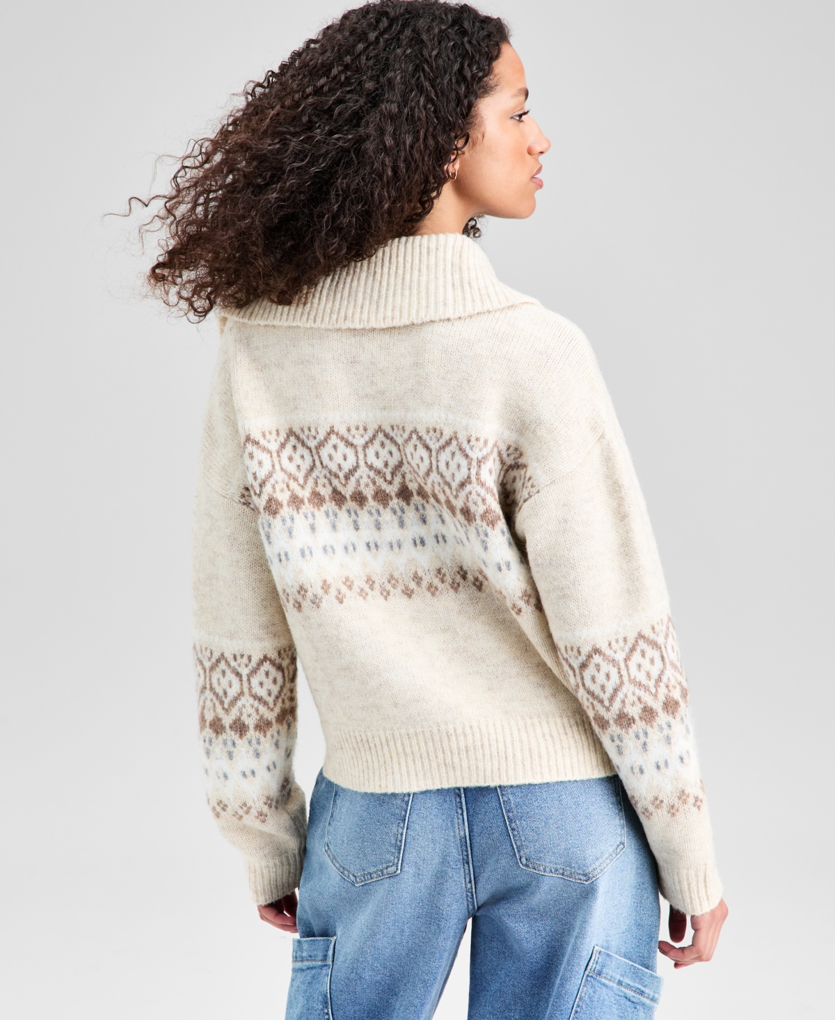 And Now This Women's Fair Isle Pullover Sweater, Macy's Exclusive In Multi