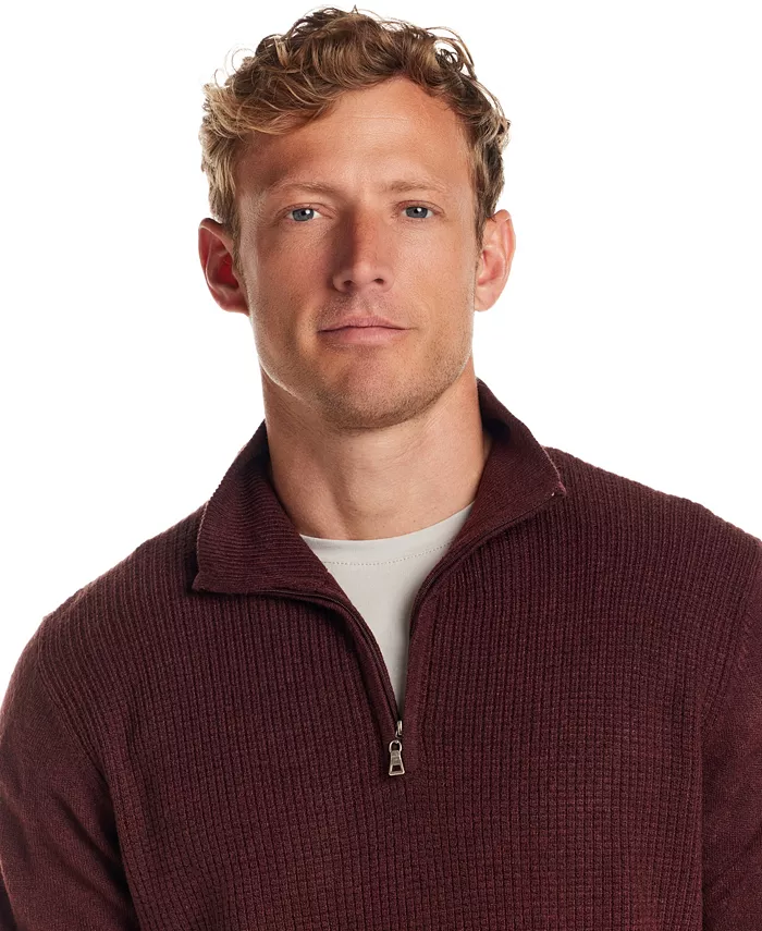 Men's Textured Quarter-Zip Sweater - thumbnail 3