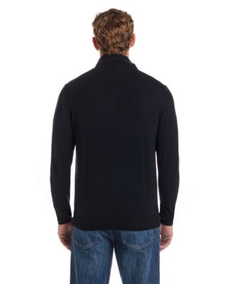 Men's Textured Quarter-Zip Sweater