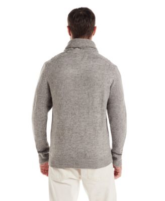 Men's Chunky Cable Knit Toggle Sweater