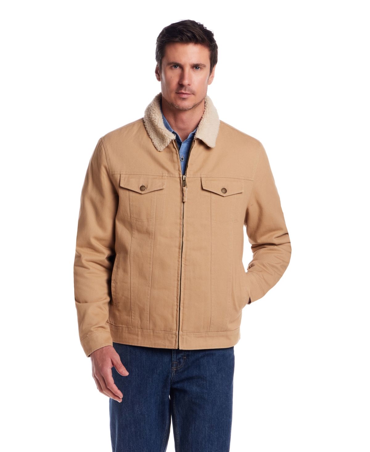 Weatherproof Vintage Men's Long Sleeves Trucker Jacket