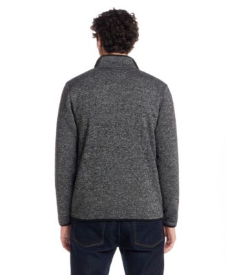 Men's Fleece Quarter Zip Sweater with Sherpa