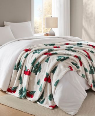 Cozy Plush Printed Throw, 50" x 70", Exclusively at Macy’s