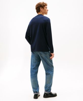 Men's Linear Flag Graphic Long-Sleeve T-Shirt