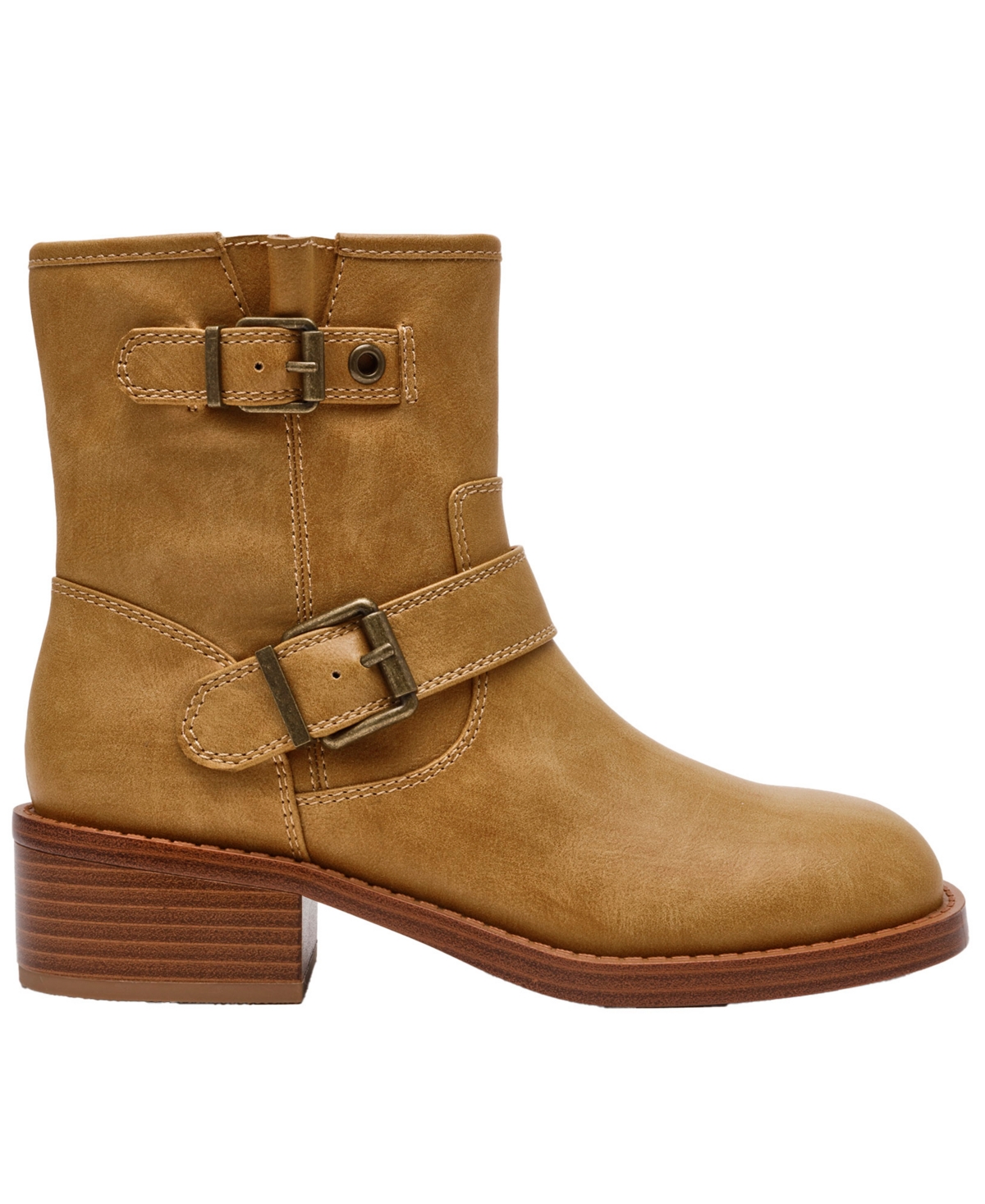 Wild Pair Women's Sablee Block Heel Moto Boots, Macy's Exclusive