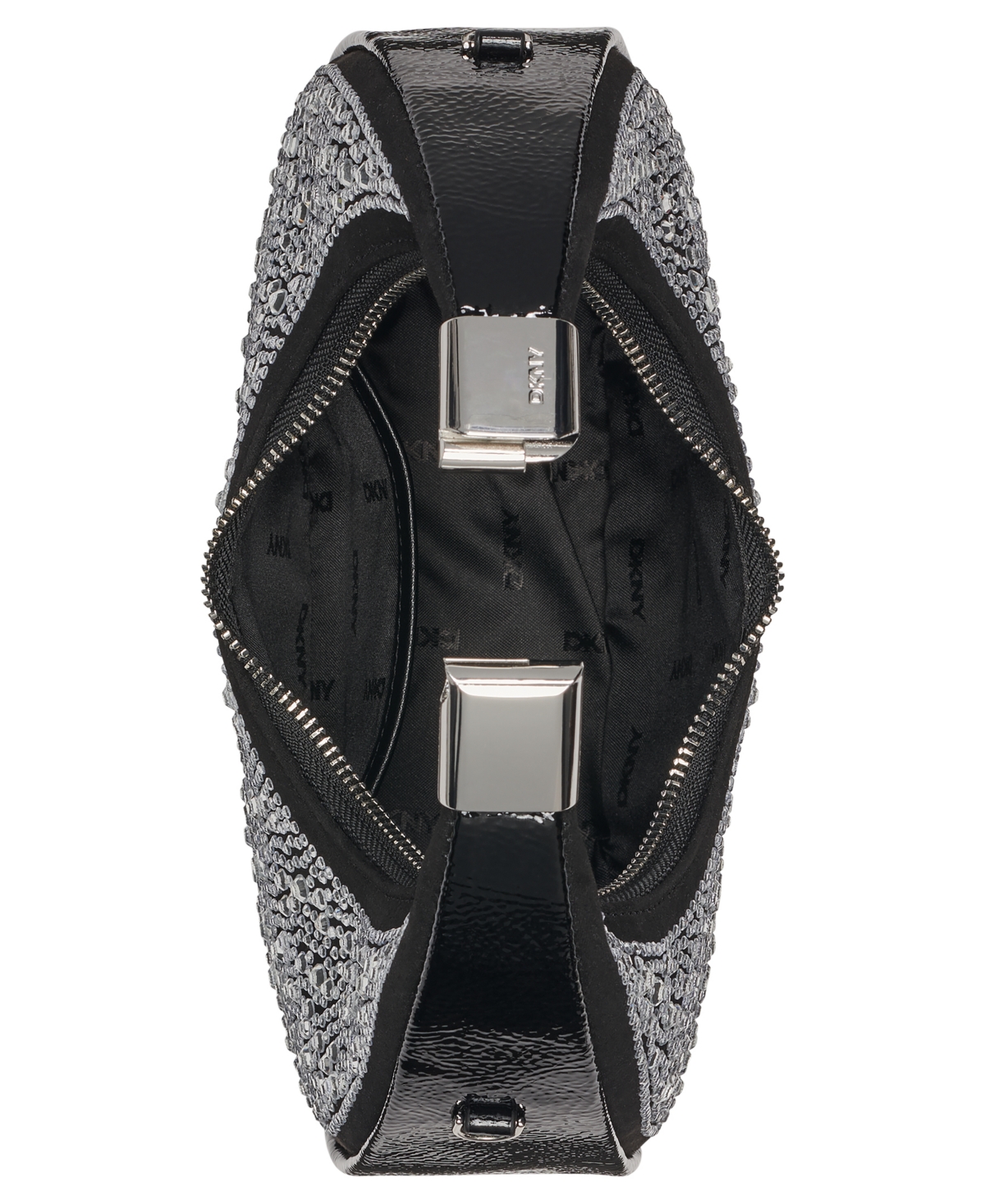 Dkny Margot Crescent Top Zip Small Crossbody Bag In Animal Print