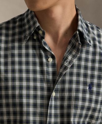 Men's Classic-Fit Plaid Twill Shirt 