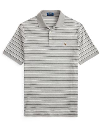 Men's Classic-Fit Striped Soft Cotton Polo