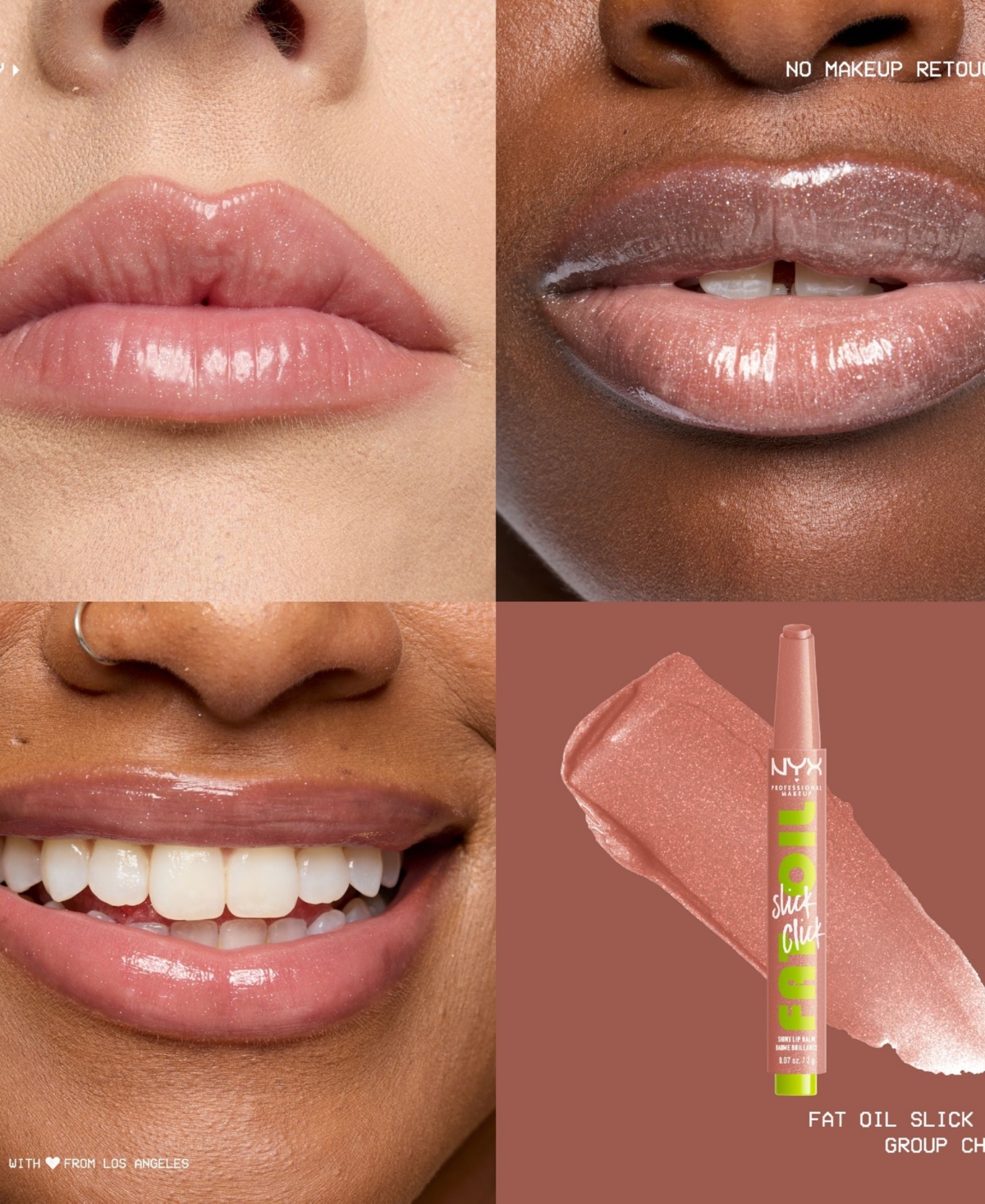 Nyx Professional Makeup Fat Oil Slick Click Lip Balm, 0.07 Oz.