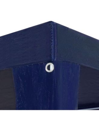 Party Tent Blue Polyethylene, Steel Large UV-resistant