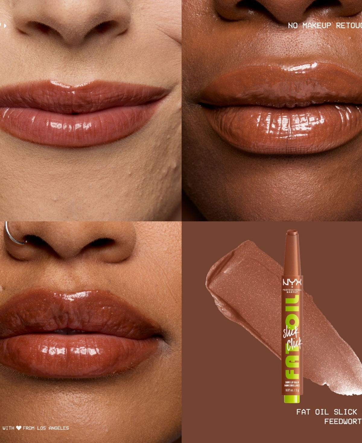 Nyx Professional Makeup Fat Oil Slick Click Lip Balm, 0.07 Oz.