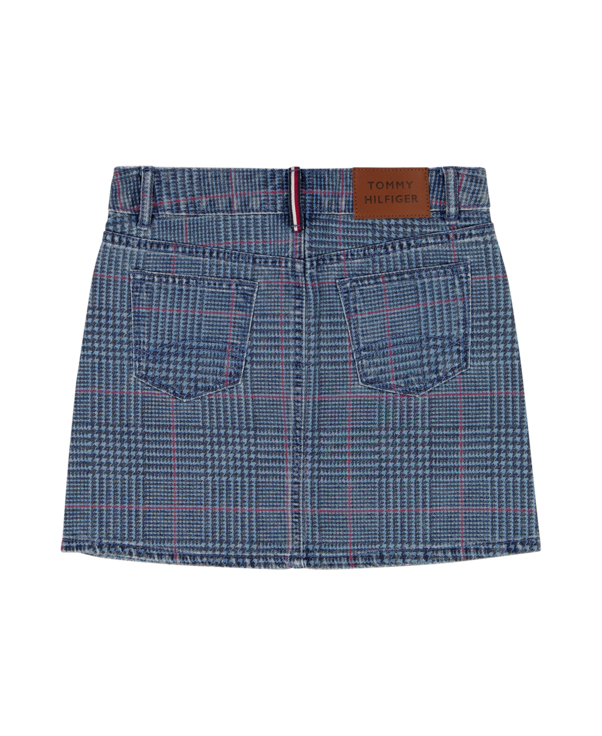 Tommy Hilfiger Girls 7-16 Glen Plaid Denim Mini Skirt