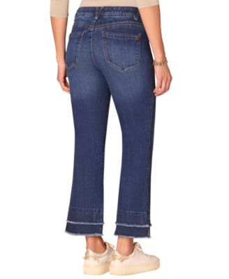 Petite "Ab" Solution Kick Flare Mid Rise Jeans