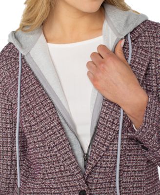 Petite Notch Collar Boyfriend Blazer