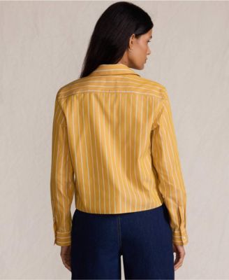 Women's No Iron Boxy Cropped Shirt
