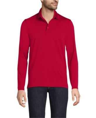School Uniform Men's Rapid Dry Long Sleeve Modern Fit Polo