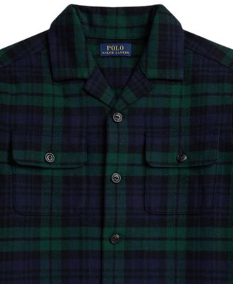 Boys' 2-7 Plaid Camp Collar Shirt
