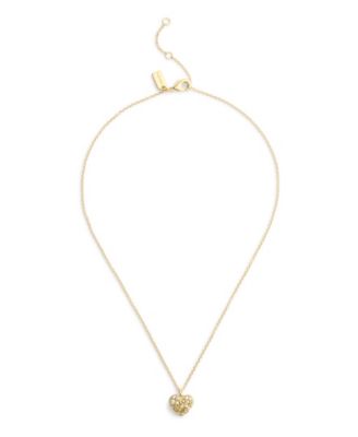 Gold Plated Pav&eacute; Heart Jewelry Set