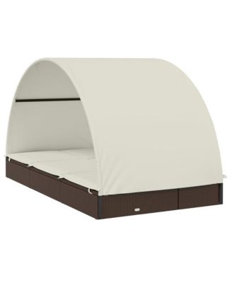 Patio Sunbed Brown