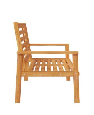 Garden Sofa Bench Natural Wood Solid Acacia Wood Medium Durable