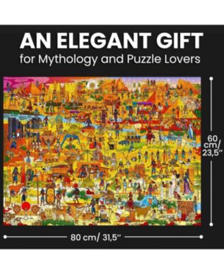 1000 Piece Puzzle for Adults Ancient Myths and Legends with Secret Tasks & Audio Story
