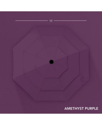 10ft 3-Tier Patio Umbrella, Market Sun Shade w/ Tilt Adjustment, Easy Crank