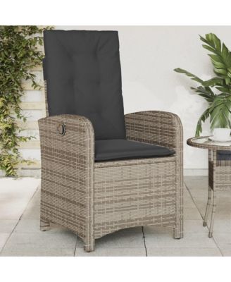 Reclining Garden Chair Gray