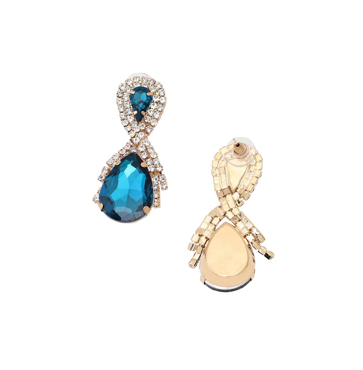 Sohi Teardrop Stone Drop Earrings