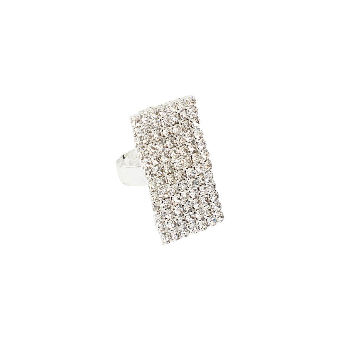 Sohi Women's Gold Bling Bar Statement Ring In Metallic