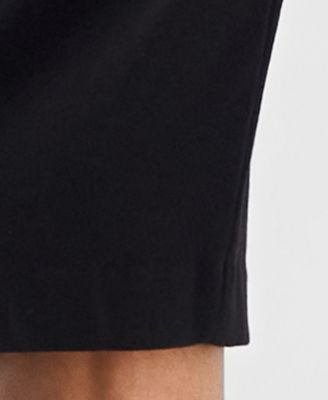 Women's Collarless Zip-Front Skirt Suit 