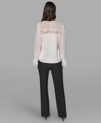 Women's Long Sleeve Lace Top