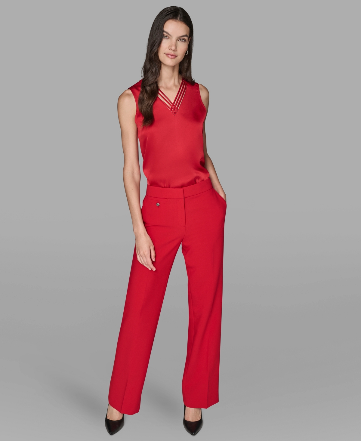 Karl Lagerfeld Paris Women's Straight Leg Pants